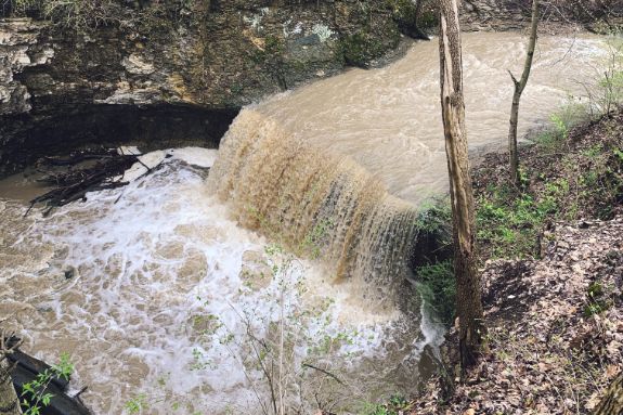 indian run falls after rain